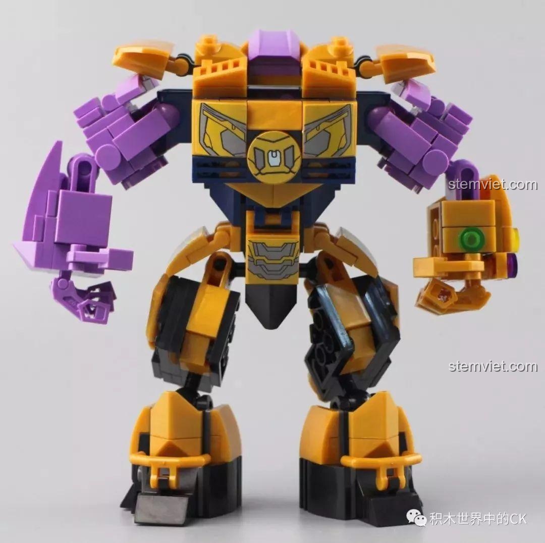 Mặt trước mô hình Mech Thanos 4008, chi tiết ấn tượng