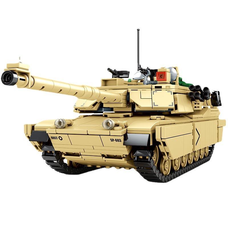 Bộ lắp ráp Xe Tăng Chủ Lực M1A2 Abrams SY 0100 chất lượng cao, mô hình xe tăng quân sự hơn 1000 mảnh ghép cho bé trai 6 tuổi giá tốt