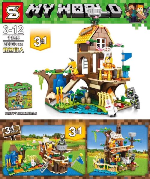 SY 1165 MY WORLD: Mùa Thu Ấm Áp - 3in1 Bộ đồ chơi lắp ghép Minecraft