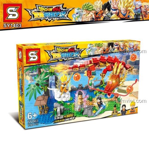 Hộp bộ xếp hình SY1403 Dragon Ball Cuộc Chiến Mạnh Nhất, đồ chơi chất lượng tốt cho bé trai 6 tuổi, giá tiết kiệm.