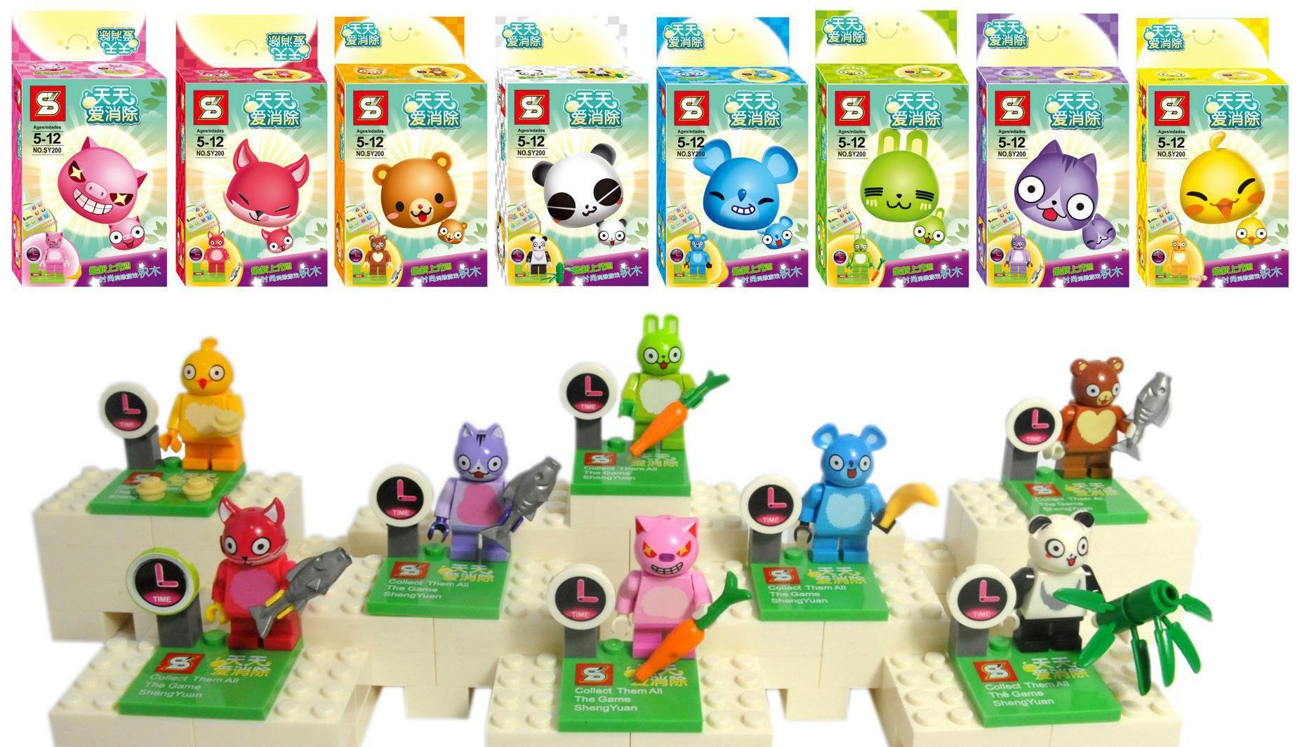 bộ đồ chơi Minifigure Tiantian Ai Xiaochu, đồ chơi lắp ráp Nhân vật Happy Match, bộ xếp hình Minifigure Game Đáng Yêu, phù hợp bé 5-12 tuổi, giá tốt