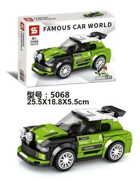 Bộ lắp ráp SY 5068 Xe Đua Rally Citroen C3 181 mảnh, mô hình xe đua chân thực, giá rẻ cho bé trai 6 tuổi.