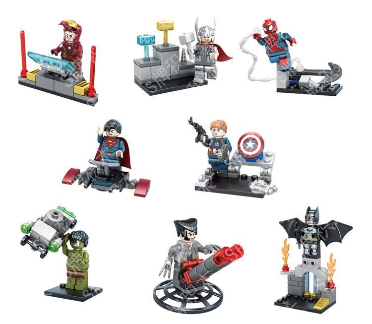 Bộ lắp ghép SY656-5 Minifigure Siêu Anh Hùng 8 kiểu giá tốt cho bé trai 6 tuổi, đồ chơi lắp ráp nhân vật Marvel và DC chất lượng cao.