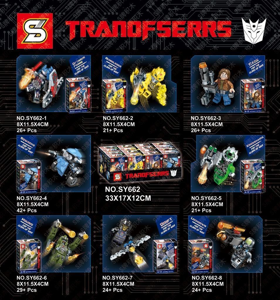 Bộ đồ chơi Robot Biến Hình Drift SY662-7, mô hình Transformers Drift 24 mảnh, biến hình linh hoạt, cho bé trai 6 tuổi, giá tốt