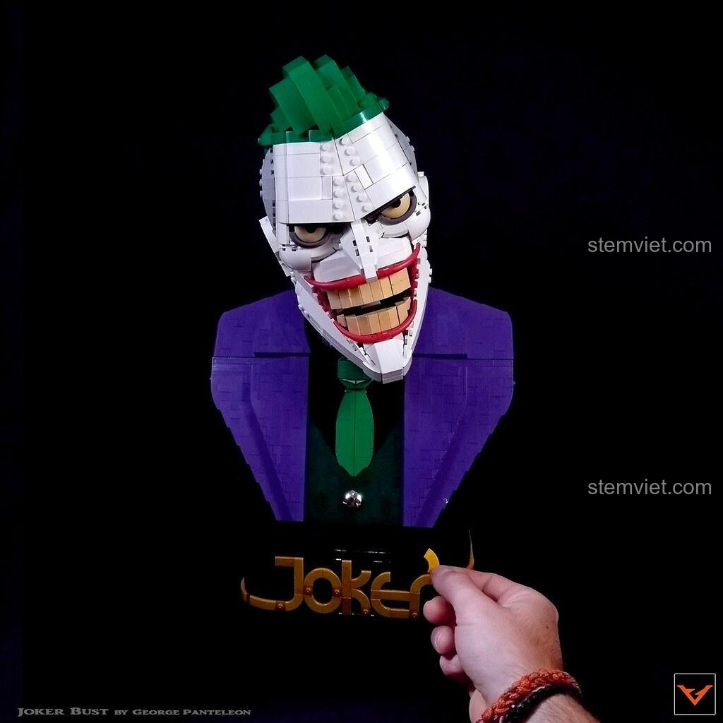 Đồ chơi mô hình Joker SY7599 có kích thước rõ ràng, bộ lắp ghép Joker điều khiển từ xa cho con trai, đáng tiền.