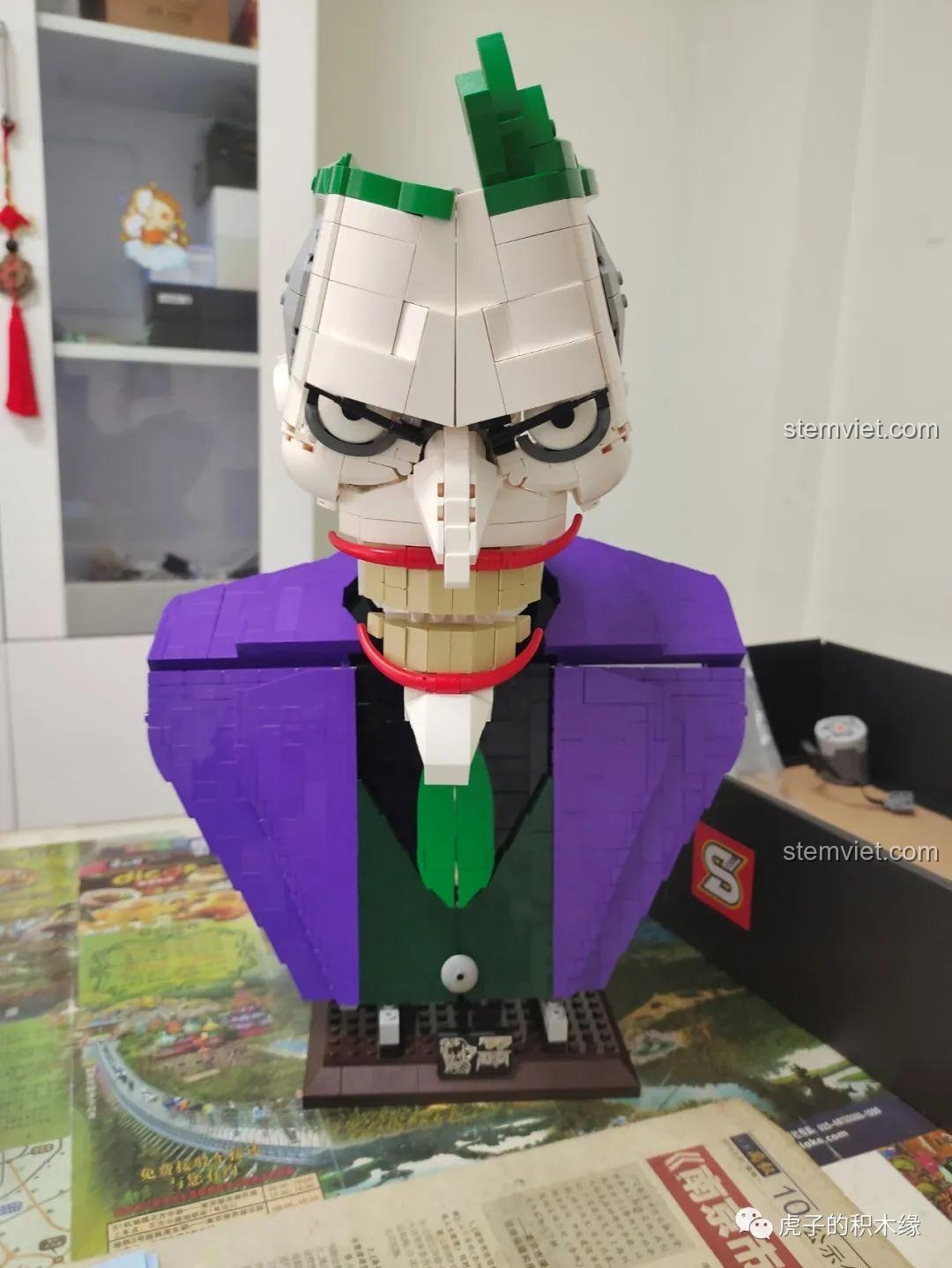 Hướng dẫn lắp ráp ban đầu đồ chơi lắp ráp Joker SY7599, bộ lắp ghép Joker điều khiển từ xa, chất lượng cao.