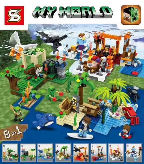 Bộ lắp ghép Thế giới Minecraft SY763C với 8 cảnh quan bốn mùa độc đáo, đồ chơi lắp ghép SY cho bé trai bé gái 6-12 tuổi, mang đến trải nghiệm sáng tạo không giới hạn với giá tốt.