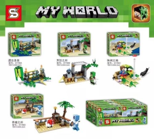 Bộ lắp ghép Minecraft SY786A Jia Zhi SY, đồ chơi lắp ráp Minecraft cảnh nhỏ, mô hình Minecraft cho bé trai 6-12 tuổi, giá tốt