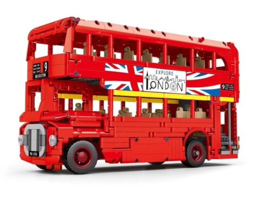 Bộ lắp ghép Xe buýt Luân Đôn SY 8850 màu đỏ nổi bật, mô hình lớn chi tiết cao, phù hợp bé trai 6 tuổi, giá tốt.
