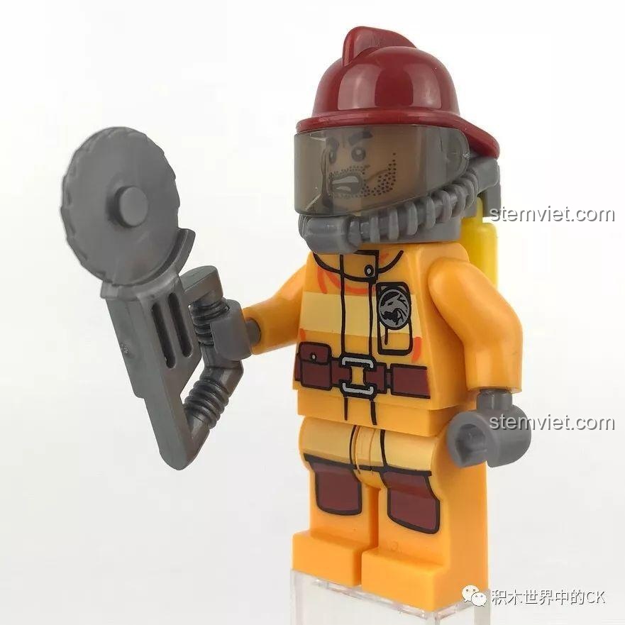 SY Block Đội cứu hộ SD9148, minifigure Dajun với trang phục lính cứu hỏa, cho bé trai 6 tuổi