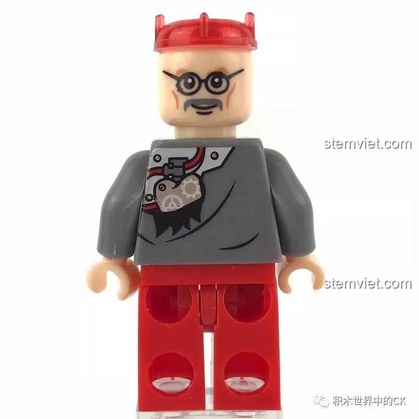 Minifigure Nữ trợ lý trong bộ lắp ghép SY SD9606 Phòng thí nghiệm sinh hóa cảnh sát tương lai, đồ chơi mô hình với trang phục phòng thí nghiệm.