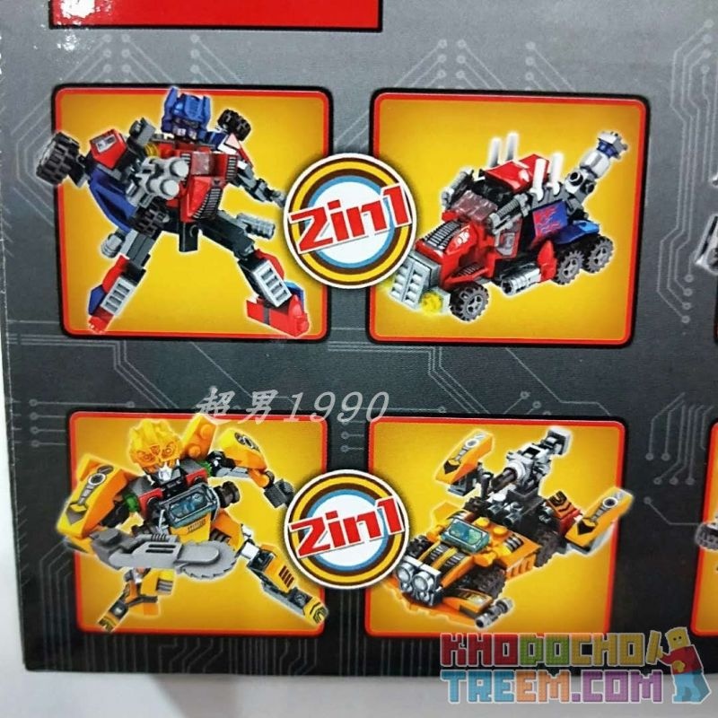 Cận cảnh bộ lắp ráp SY SY1275C Robot biến hình Optimus Prime và Bumblebee, đồ chơi mô hình SY giá rẻ.