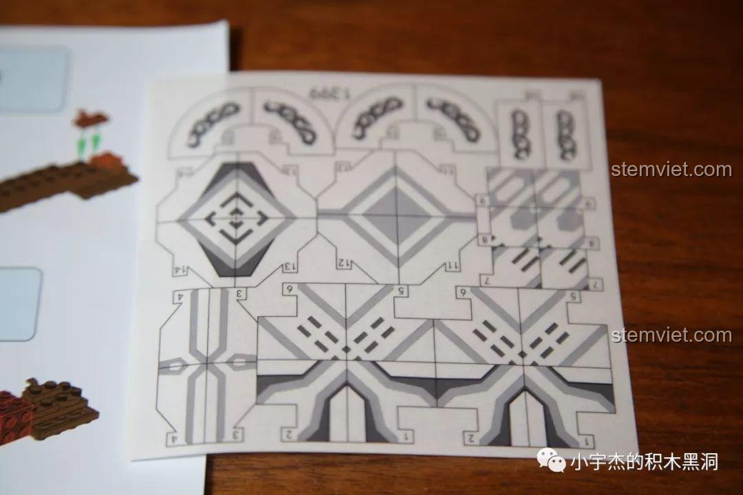 Tờ sticker đi kèm bộ lắp ráp Rìu Stormbreaker SY để trang trí cho mô hình thêm chi tiết.