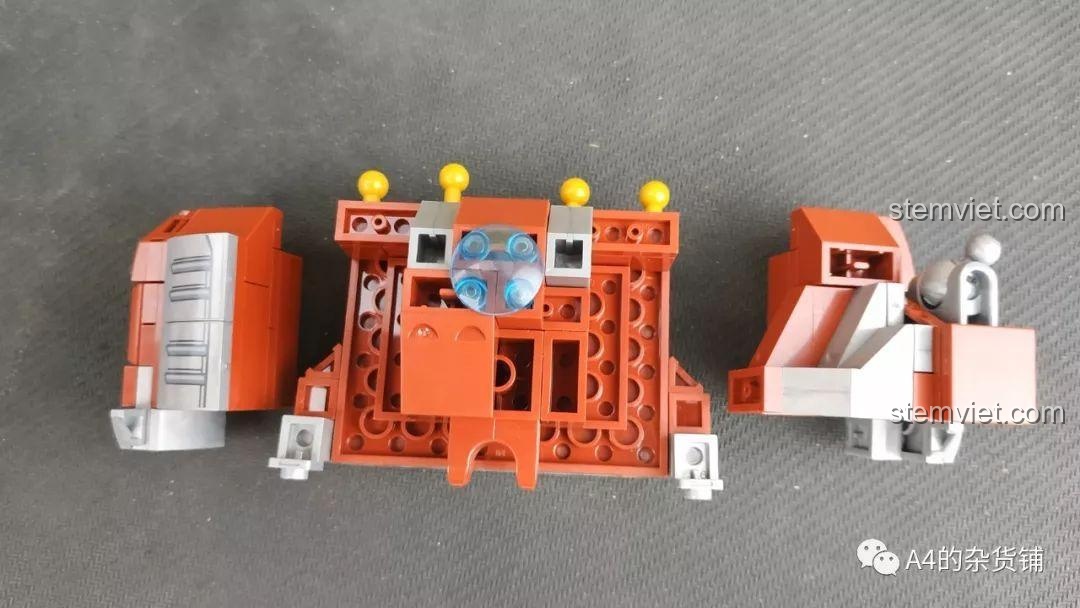 Các bộ phận riêng lẻ trước khi lắp ráp hoàn chỉnh.