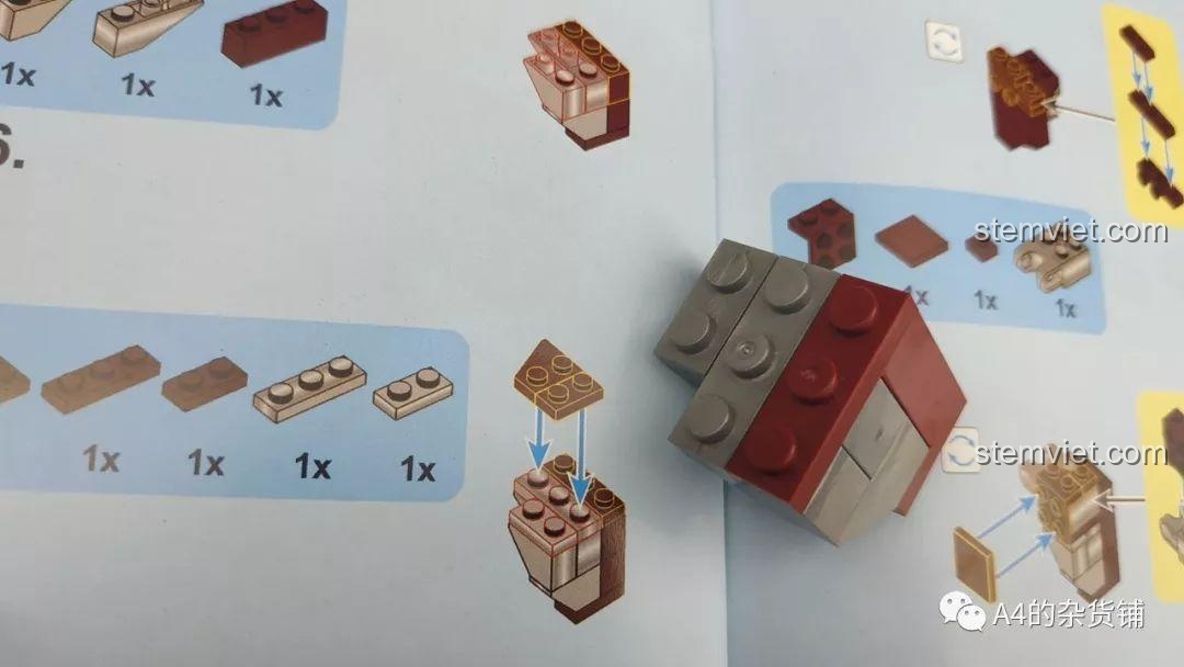 Chi tiết lắp ráp các mảnh ghép nhỏ.
