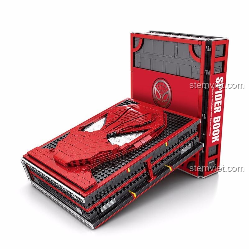 Set đồ chơi SY1461, Mô Hình Sách Người Nhện JiaZhi, mô hình sách lắp ráp Người Nhện đã hoàn thiện, trưng bày đẹp mắt, dành cho bé trai 6 tuổi yêu thích siêu anh hùng.