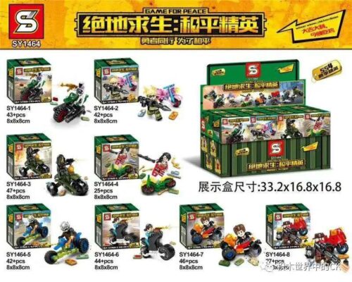 SY1464-1 Game for Peace bộ đồ chơi xe máy cùng nhân vật
