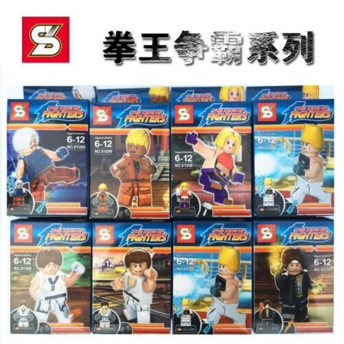 Bộ đồ chơi Minifigure The King of Fighters SY299 giá tốt cho bé trai 6 tuổi, bộ 8 minifigure Quyền Vương Tranh Bá chất lượng cao