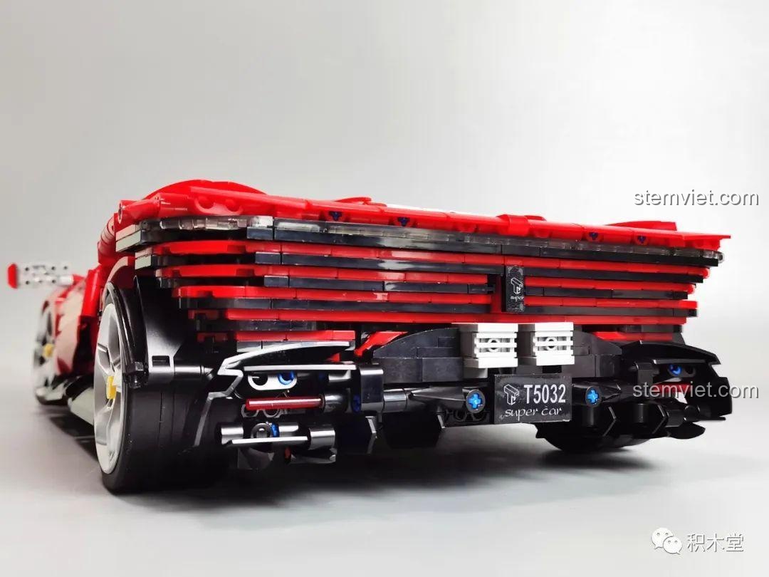 Mô hình Ferrari Daytona SP3 T5032 mở cốp sau, đồ chơi mô hình 32, bộ đồ chơi Xe đua Ferrari Daytona SP3, cho bé trai 8 tuổi.