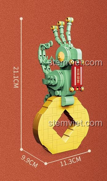 Tam Sao Đôi Trung Quốc - Cổ Vật Tinh Xảo - Kích thước mô hình