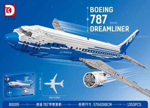 Bộ lắp ghép Máy bay Boeing 787 Dreamliner TEC Creators 80009 mô hình lớn 67cm, đồ chơi mô hình giá tốt cho bé trai 6 tuổi.