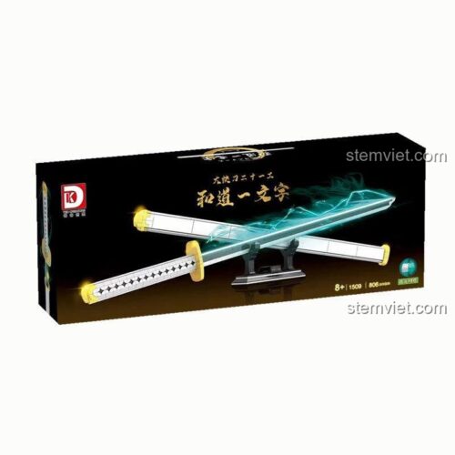 Hộp sản phẩm bộ lắp ghép Kiếm Wado Ichimonji One Piece TEC Creators DK1509, đồ chơi mô hình Kiếm của Roronoa Zoro, cho bé trai 8 tuổi.