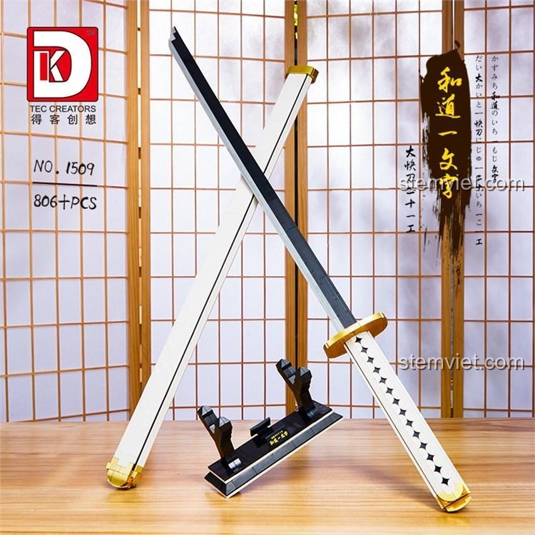 Mô hình Kiếm Wado Ichimonji TEC Creators Kiếm Wado Ichimonji, bộ xếp hình 1509, chi tiết tinh xảo, cho bé trai.