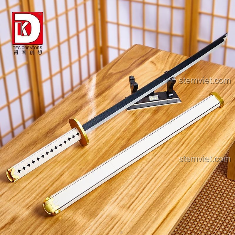 Mô hình Kiếm Wado Ichimonji TEC Creators DK1509, bộ lắp ghép TEC Creators Kiếm Wado Ichimonji, phát sáng trong bóng tối.