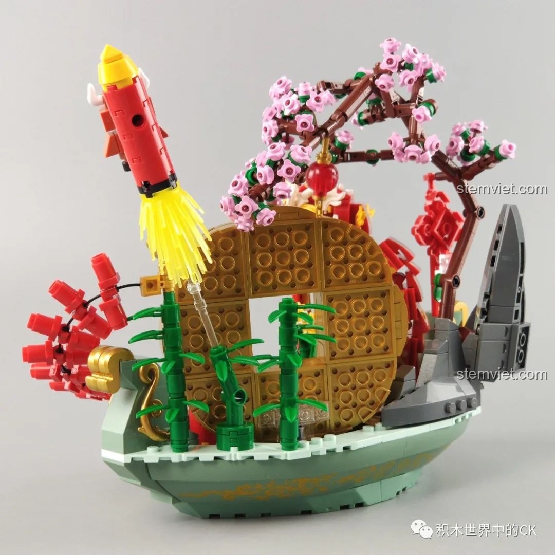 Toàn cảnh mô hình Bồn Tụ Bảo Phú Quý Pantasy 18003, một tác phẩm nghệ thuật lắp ráp.