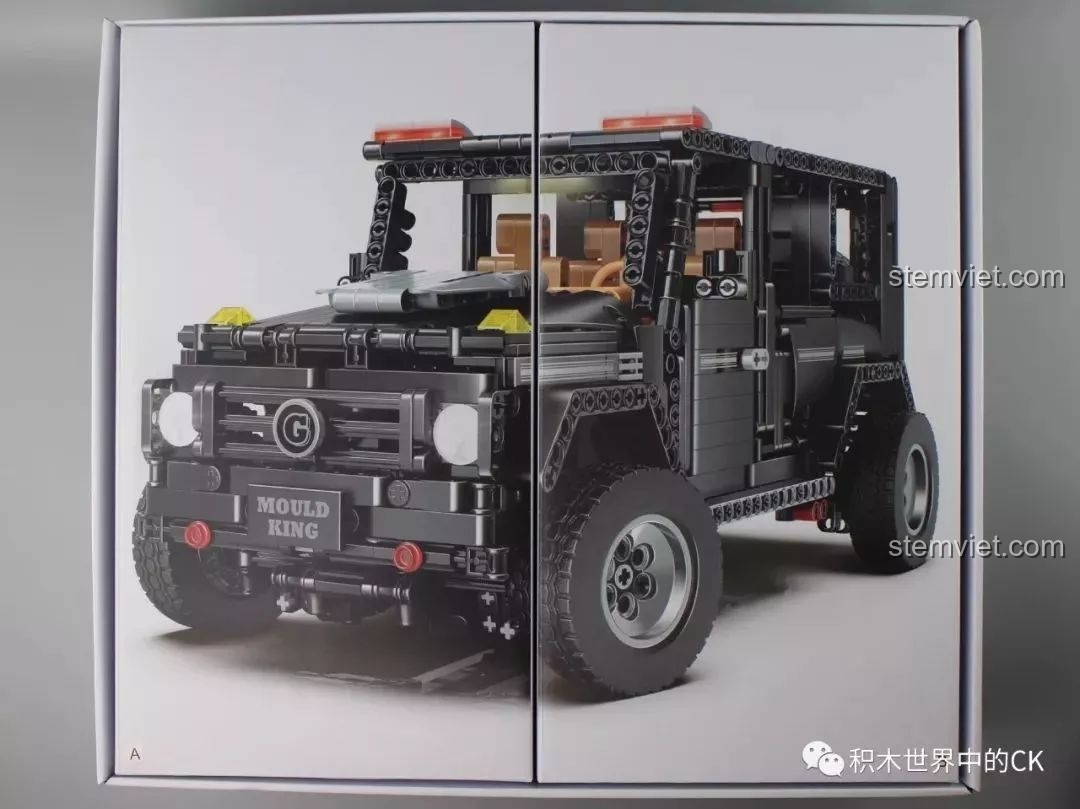 Thiết kế hộp trong của Mould King 13070 được chia thành hai phần A và B, giúp phân loại chi tiết dễ dàng.