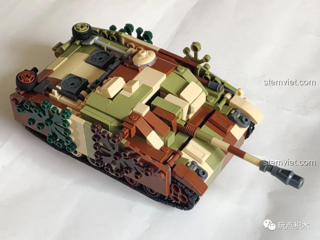 Thiết kế tổng thể của Sluban M38-B0858 Xe tăng diệt StuG III, cảm nhận về sản phẩm.
