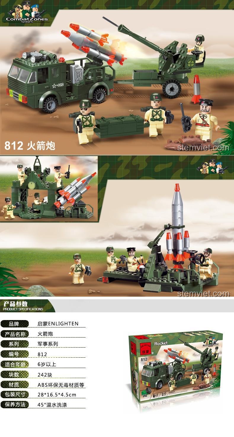 Thông số sản phẩm Tên lửa Phóng 812 Enlighten Quân đội Tên lửa