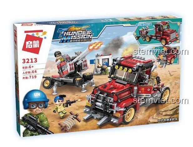 Hộp sản phẩm xe tải tên lửa phòng không Thunder Mission 3213
