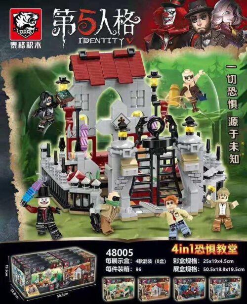 Bộ lắp ghép Nhà Thờ Kinh Hoàng Identity V Tiger 48005 với 384 mảnh ghép, tái hiện thế giới game kinh dị bí ẩn, phù hợp cho bé trai và bé gái 8 tuổi trở lên, giá tốt.