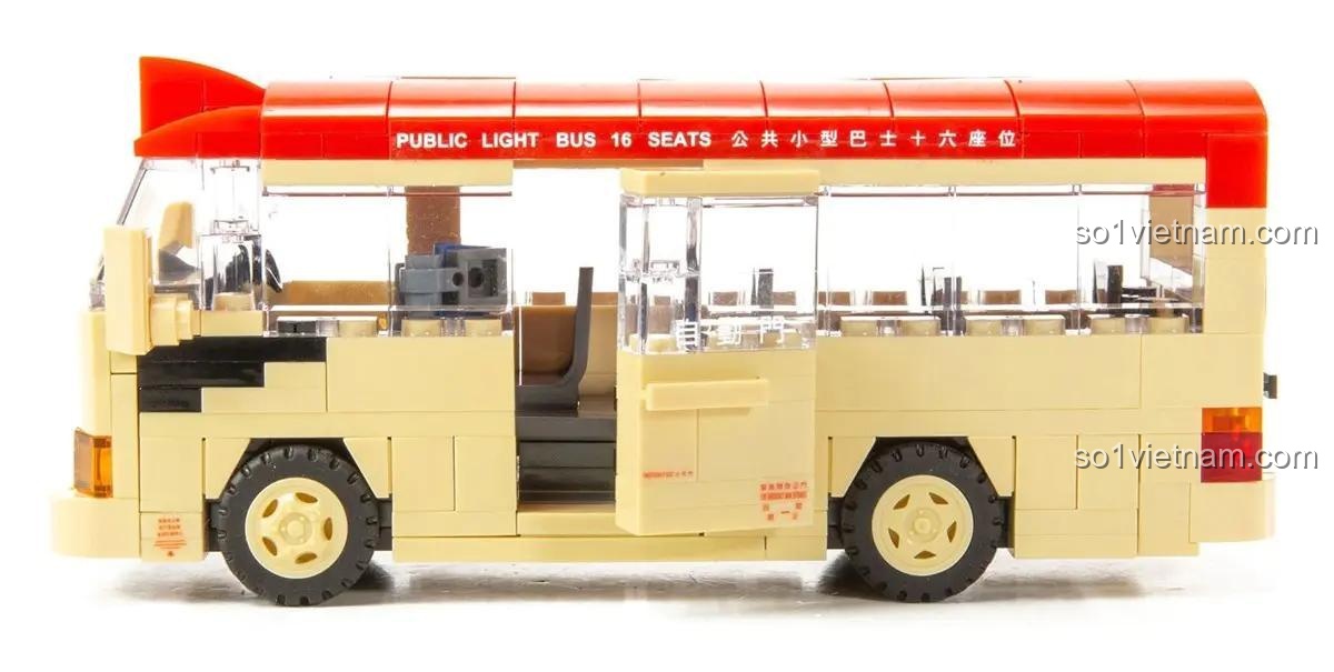đồ chơi mô hình Xe buýt nhỏ Hồng Kông Tiny ATBRC002, mô hình xe buýt công cộng Hồng Kông, đồ chơi lắp ráp cho thanh niên giá rẻ