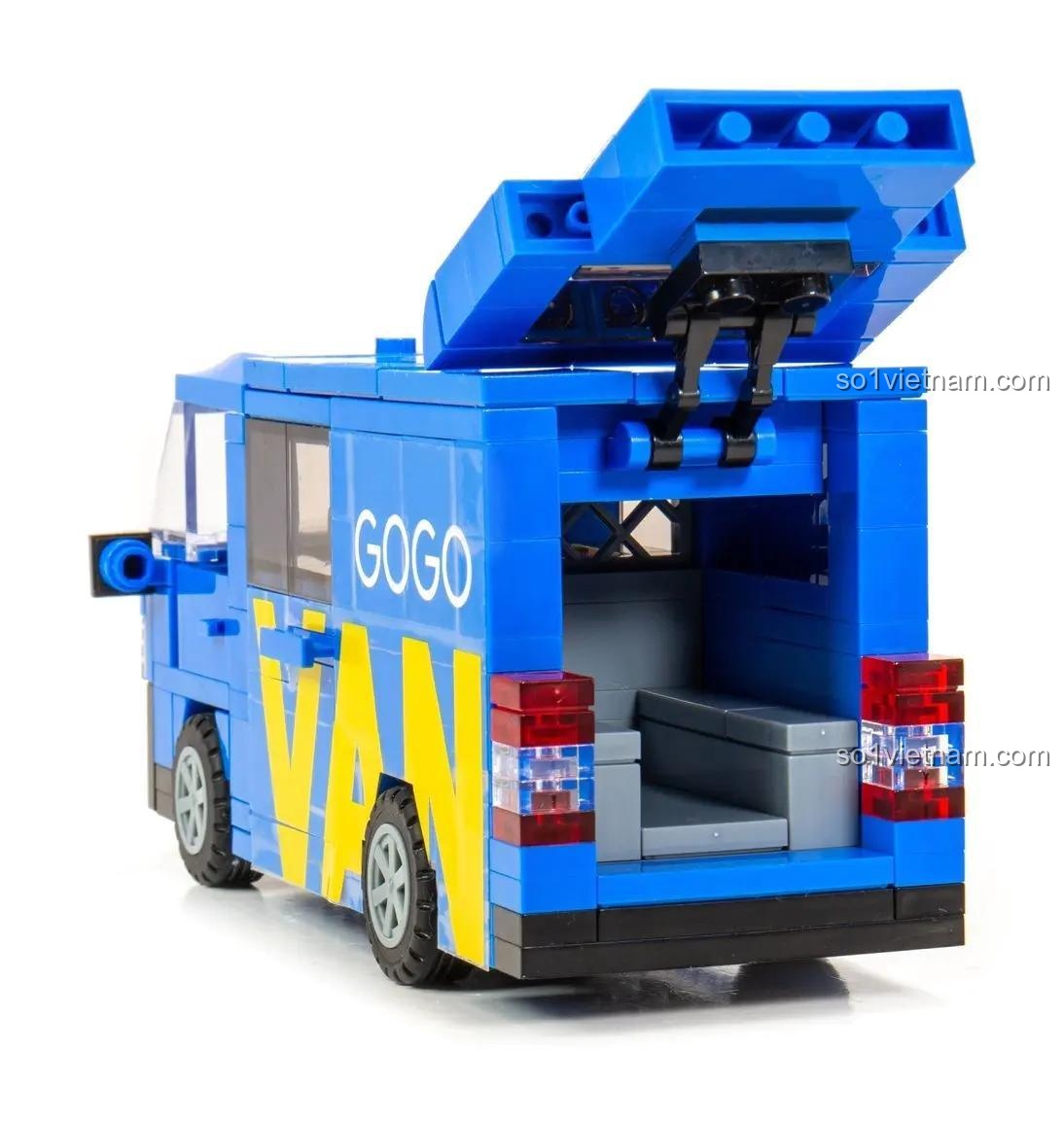 hộp đồ chơi mô hình Tiny BRC017, Tiny ATBRC017 Xe Toyota Hiace GOGOVAN, 218 chi tiết, cho thanh niên 14 tuổi, giá tốt