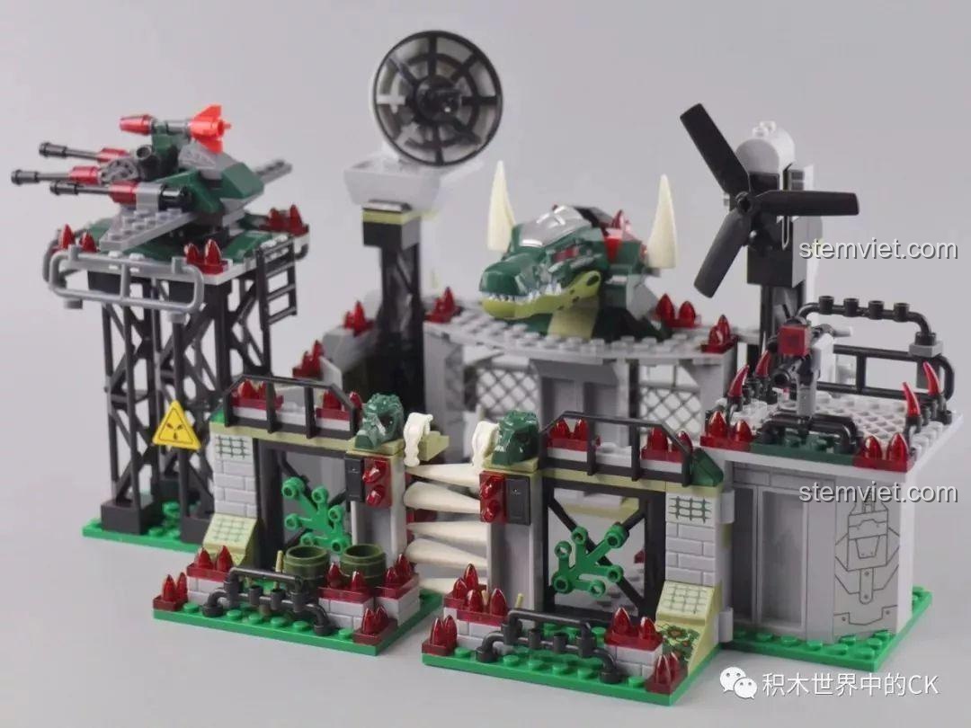 Toàn cảnh mô hình Căn Cứ Chỉ Huy Chính Của Biệt Đội Cá Sấu Winner 5063 sau khi lắp ráp hoàn chỉnh.