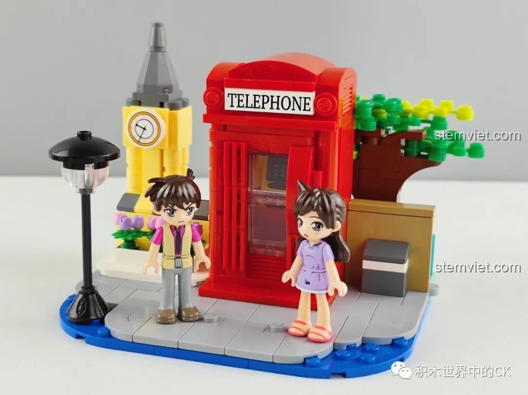 Toàn cảnh mô hình Keeppley K20705 Lời Tỏ Tình Nơi Góc Phố đã hoàn thiện.