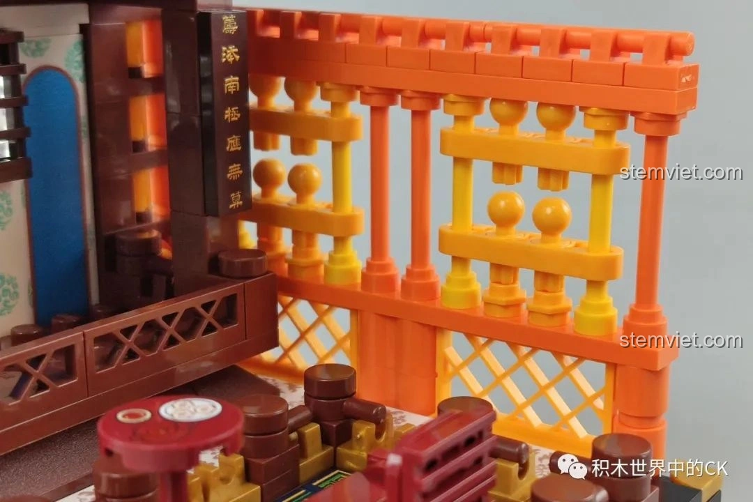 Tổng thể 4 bộ lắp ghép Keeppley Cố Cung khi được trưng bày cùng nhau, tạo nên cảnh quan hoàng gia hoành tráng.