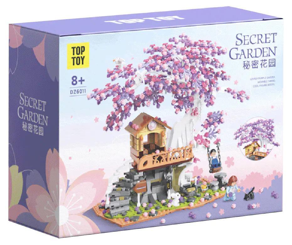 bộ lắp ghép Khu Vườn Bí Mật TOP TOY DZ6011 giá rẻ cho bé 6 tuổi, ảnh hộp sản phẩm chất lượng cao
