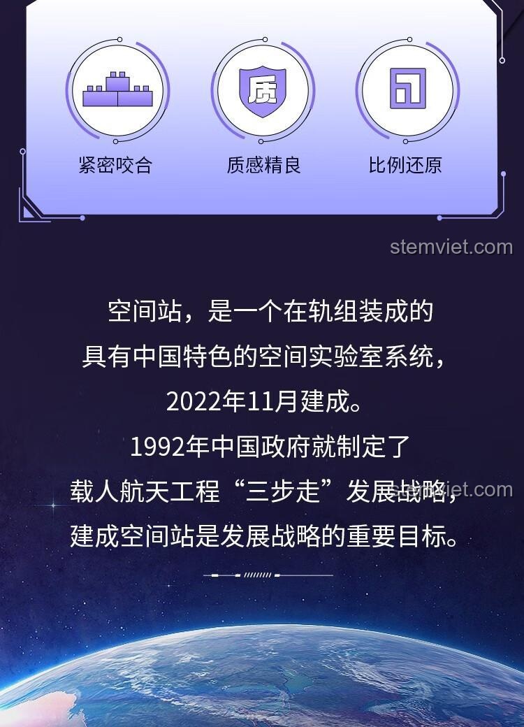 Thông tin về lịch sử và chất lượng của đồ chơi mô hình Trạm không gian Trung Quốc 1405.