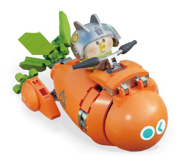 hộp bộ lắp ghép TOP TOY TC1704 Xe Cà Rốt của Vẹt BEBE, đồ chơi mô hình cho bé trai 8 tuổi, giá rẻ