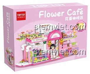 Hộp sản phẩm đồ chơi mô hình Tiệm Cà Phê Hoa TC2010 của hãng TOP TOY, món quà giá rẻ cho bé gái.