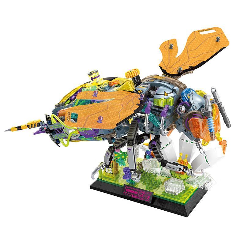 Mô hình lắp ráp Ong bắp cày Cyberpunk TOP TOY TC2103 chi tiết, đồ chơi mô hình côn trùng cơ khí cho bé trai 8 tuổi, thiết kế độc đáo, chất lượng cao.