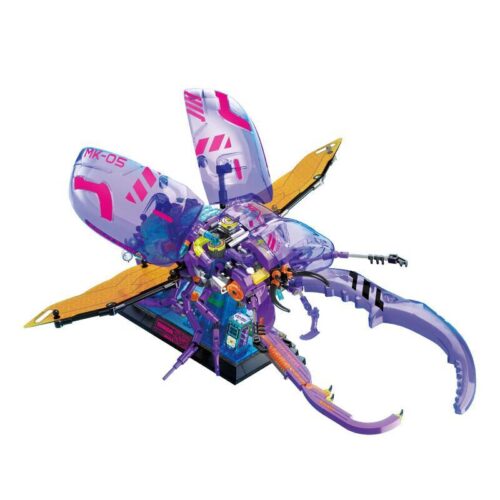 Mô hình lắp ráp TOP TOY TC2104 Bọ Cánh Cứng Titan Năng Lượng Bóng Tối, thiết kế cyberpunk cho con trai 8 tuổi.