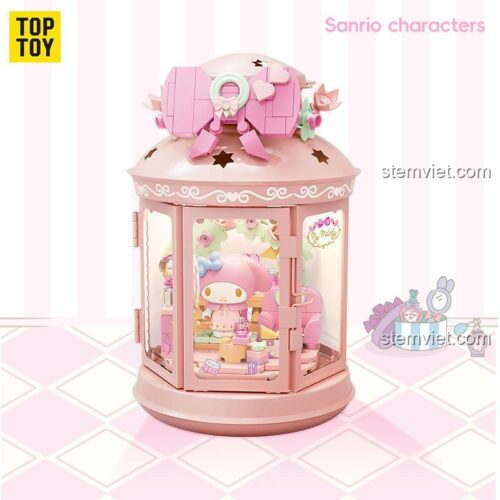 TOP TOY TC2310 Bộ đồ chơi My Melody Hộp Đèn Trang Trí với logo TOP TOY và dòng chữ Sanrio characters