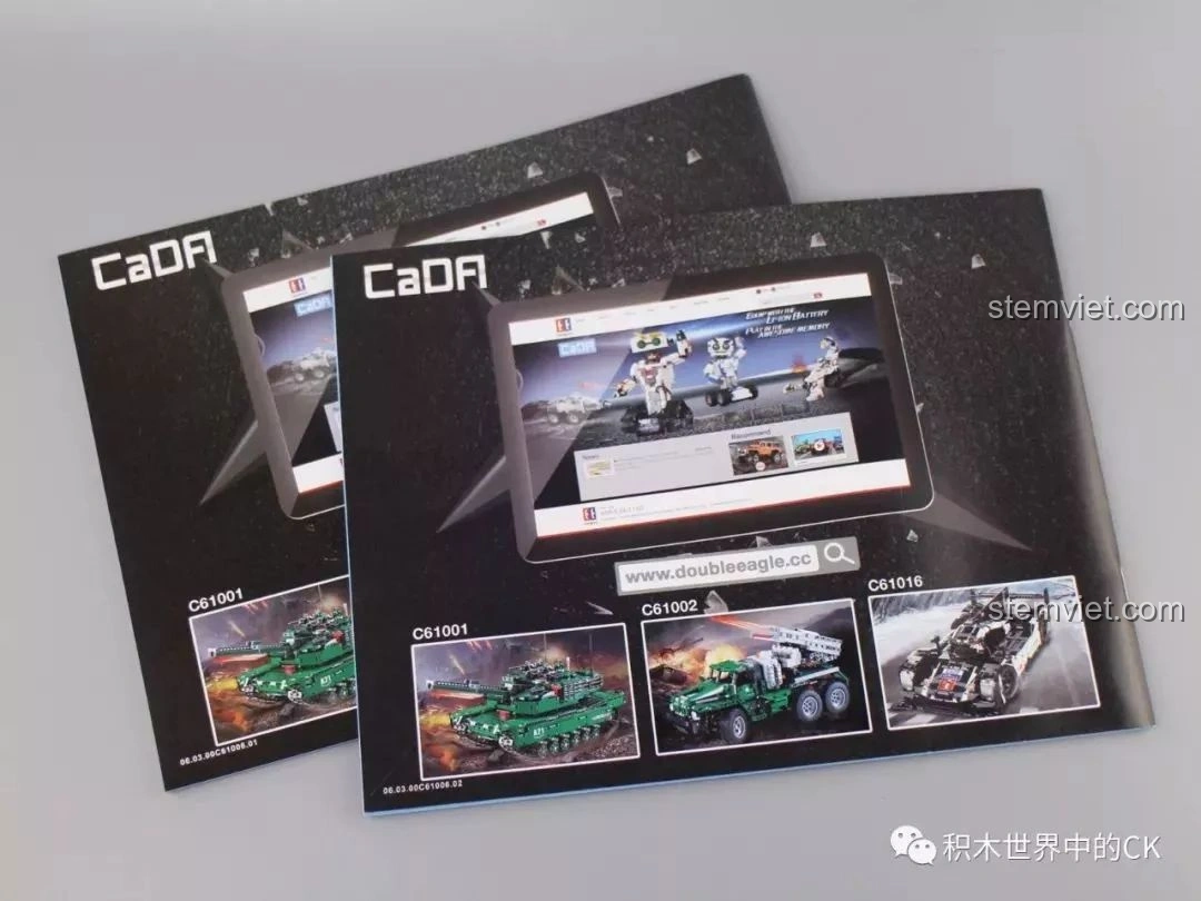 Các trang phụ lục trong sách hướng dẫn CaDA C61006, bao gồm hướng dẫn sử dụng dụng cụ tháo gỡ và giới thiệu sản phẩm khác.