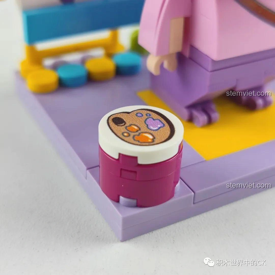 Bảng màu của đồ chơi lắp ráp Keeppley K20610 Shin-chan Họa Sĩ, trải nghiệm Keeppley K20701 Thám tử Conan.