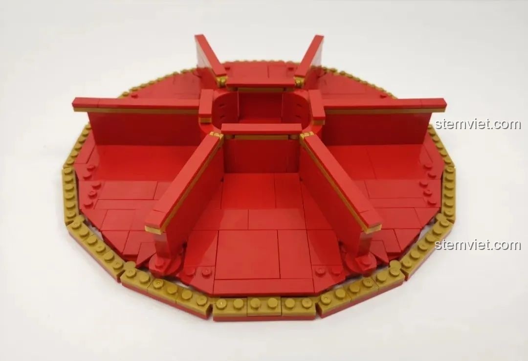 Lắp ráp các vách ngăn bên trong của bộ WOMA C.9122 Hộp Đựng Mứt Tết.