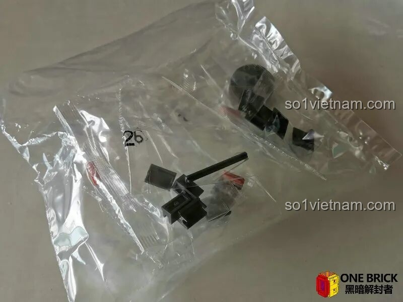 Túi gạch bổ sung trong bộ Sluban M38B0851, chứa nhiều chi tiết không được sử dụng, có thể là chi tiết dự phòng.